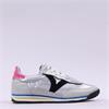 Victoria Saturno Metallic Retro Trainer - Silver Pink